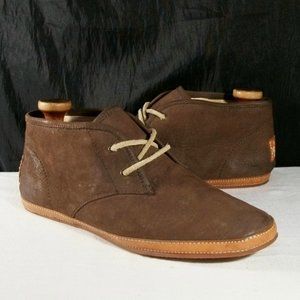 FRYE TEGAN CHUKKA CHOCOLATE PREMIUM NUBUCK LEATHER ANKLE BOOTIES 8M 3472737